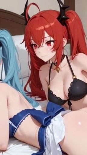 Speed and Future Adult Fantasy with Sonic-Inspired Girls and Robots   Clip 2