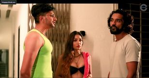 Sensual indian beauty enjoys intimate homemade passion at home