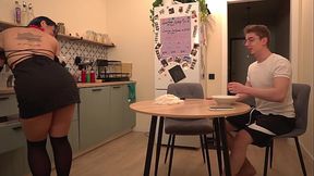 A homeboy with a big heart called a housewife from the swinger club.