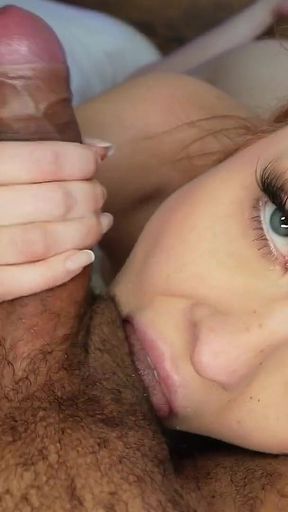 Stunning Redhead Beauty Elly Clutch Cums & Squirts on Huge Cock