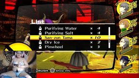 Lewd Gaming: Cumming and Dungeon Crawling Persona 4 Gamer Girl Masturbation