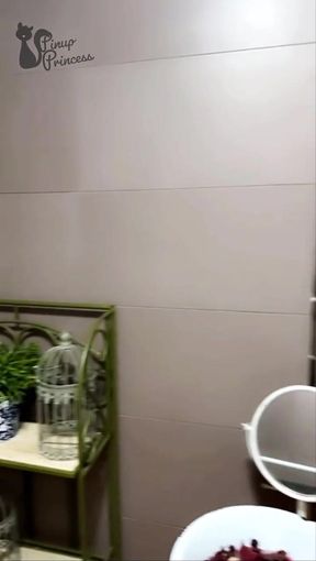 Hot blonde milf was almost caught in the restroom while masturbating with a dildo Onlyfans