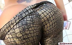 Gorgeous and busty brunette MILF Gina Jolie hardcore anal sex outdoor