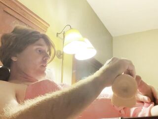 CindiCsissy 1st time eating my own cum