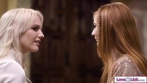 Yeah sure my lucky penny transformed in a hot horny lesbian