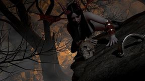 raven black succubus if hunting for dick in the forest