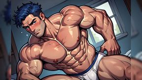 Muscle Men Tight White Undies