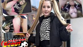 German Scout: Pigtails Teen Crystal White takes massive cock back door