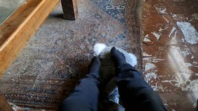 PLUSHY FRIEND LOVES MY SMELLY FEET