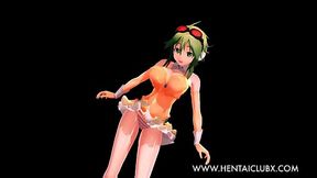 Sexy MMD Gumi Gives Ecchi Service & Hot Anime Action