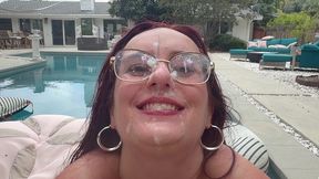 pov - close up blowjob and cumshot of kayla davies