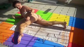 Sunlight &amp_ Sheer White &ndash_ Terrace Teasing Scene (Soft Glamour Video) 129