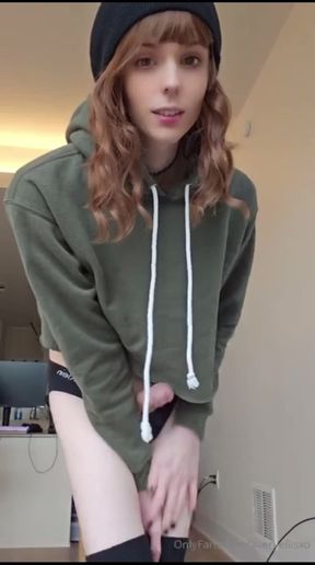 Super sexy femboy cums 2