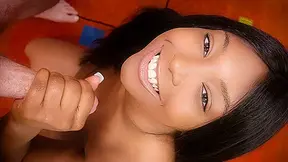 Rachel Raxxx strokes cock over her gigantic tits - StrokiesHandjob