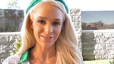 Blonde skinny scout girl need a big hard cock to fuck her wet pussy