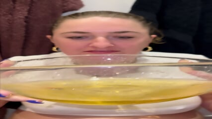 Danish Caroline Sndergaard Mller Drinks Warm Piss and Sperm
