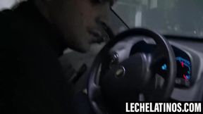 LecheLatinos.com - Blonde bisexual Javi endures Nicolas' anal drilling