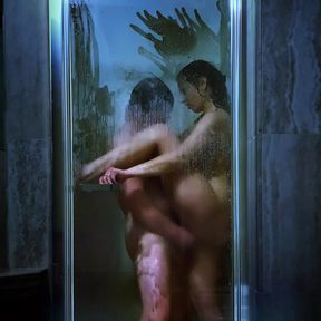 She Joins Him In The shower Because She Needs His Big Cock Inside Her