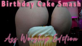Birthday Cake Smash - Ass Worship Edition