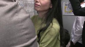 Excited Married Woman Makiko Tsurukawa's Train Encounter Story