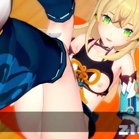 Genshin Impact Kirara Sex Time Job 1080p Blonde Nekogirl Creampie Mmd 3D Blue Clothes Color Edit Smixix