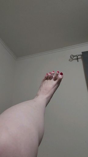 Foot in air during sex