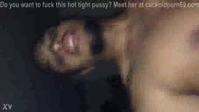 horny amateur milf fucks BBC in her house