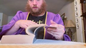 Vincent Lacroix as the frustrated priest