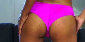 YOUNG BABES NEXT DOOR - Ebony babe Alina Ali fucks herself doggystyle with vibrator (Alina Tgirl)