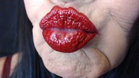 Red duck lips tube lipstick