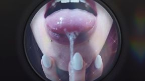 Succubus Drool Licking and Mouth Fetish JOI