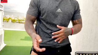 "Outdoors Exercise with Sexual Twist - Hottie Teen Gets Sweaty"