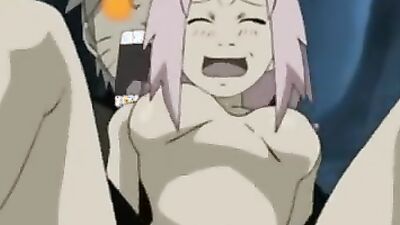 Naruto's sex tape: A double penetration of the vagina, double anal, and facials galore!