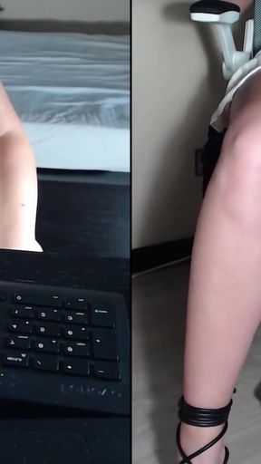 Emotional moment from &quot;Livecam - MILF Makes You Cum With Countdown&quot;