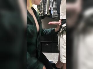 This sweetheart wanted me pinned against the wall so I couldn’t get away while this honey choked me down.