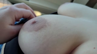 I let Stepbrother touching My Big Natural Tits