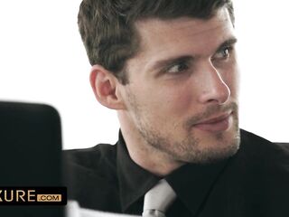 The breasty secretary asks for a double penetration
