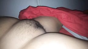 massaging my wife's fat hairy pussy 2