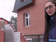 Public Agent Young Russian in Glasses Fucking a Big Cock