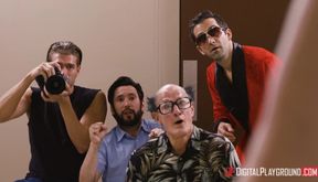 Tiffany Watson's Wild Blonde Passion Explodes in Wet Kitchen Heat