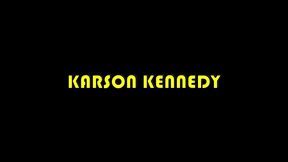 karson kennedy swallows cum after ass play blowjob