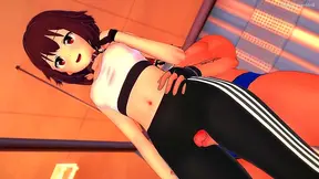 Megumin Dominates After Workouts in Hot Infirmary Action
