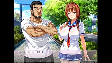 Girlfriend becomes sex care manager of baseball club [Hardcore PornPlay Hentai game] Ep.4 the captain cum twice in her tight cunt