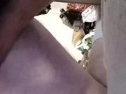 Double orgasm prostate orgasm riding my werewolf dildo came twice