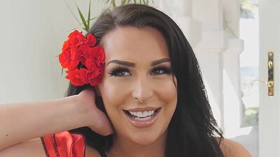 Hot tgirl gets ass rimmed