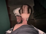 Trans girl fucked in the entrance by her classmate - Anna Rose
