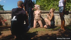 Liz Rainbow - Blonde Slave Running In Public Streets