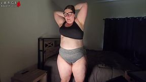 BBW Tits Overflow 3XL Sports Bras! 15 Min Curvy Try-On Tease and Jiggle (4K Landscape)