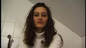 Young German chick fingers her snatch and sticks a dildo in her ass