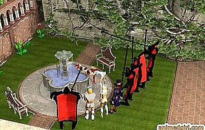 D hentai king and queen honey fucking in the castle